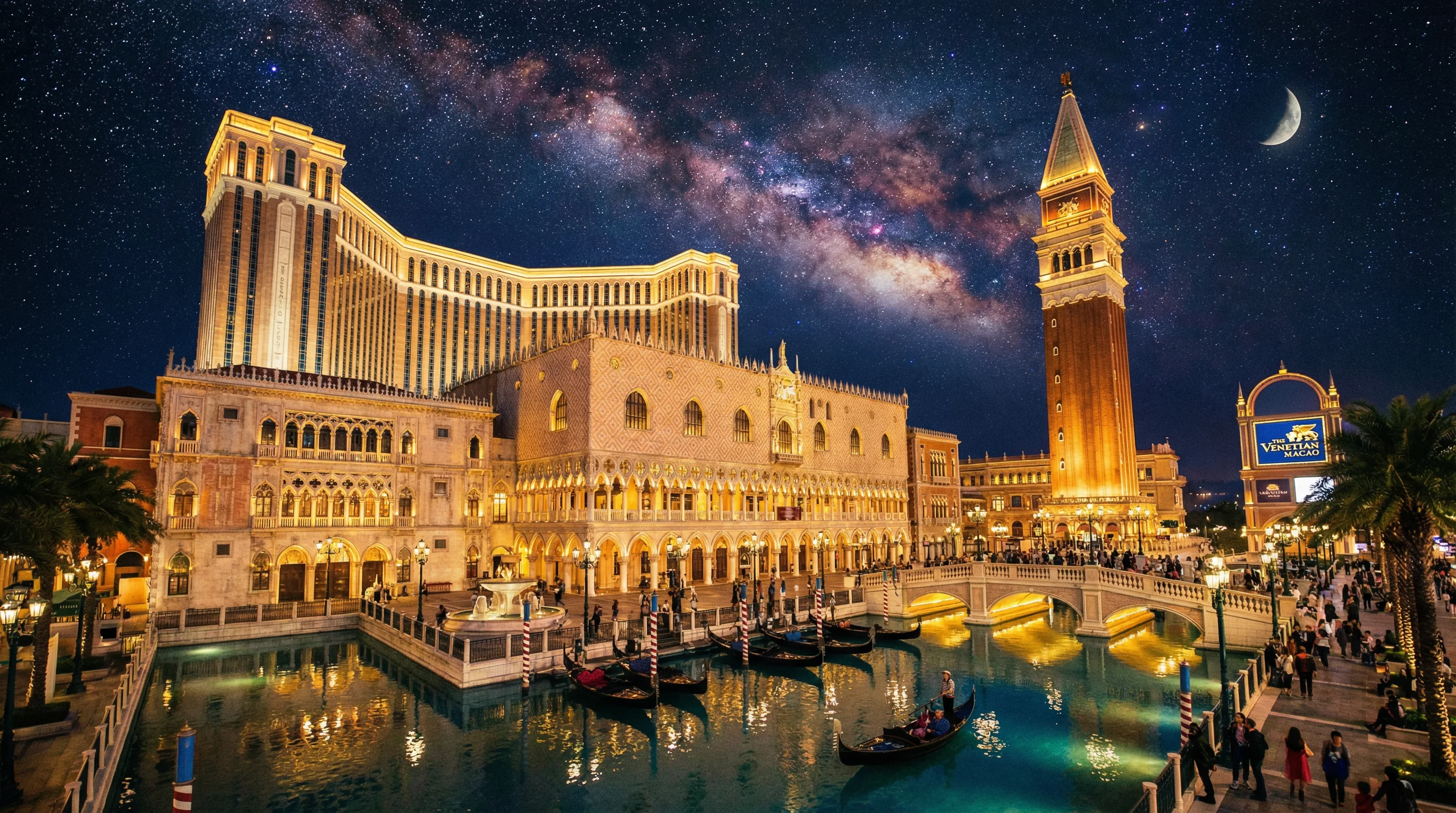 澳门威尼斯人度假村夜景
